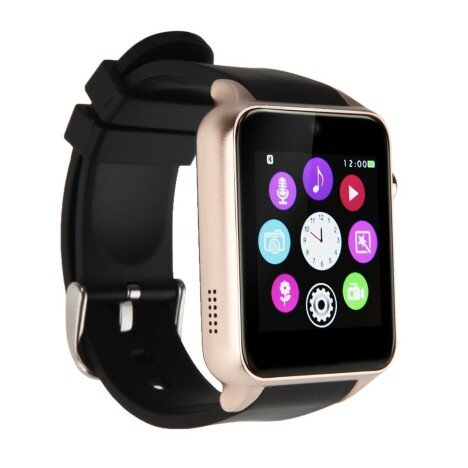 Ceas Smartwatch Telefon iUni GT88, BT, Camera 2 MP, 1.54 Inch, Gold + Card MicroSD 4GB Cadou